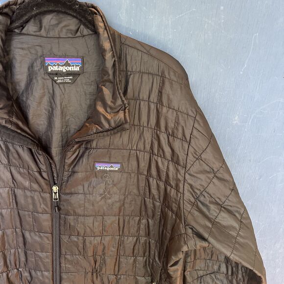PATAGONIA Mens Size XL Coat PUFF Full Zip Puffer Jacket Black Insulated Nano - Picture 2 of 10